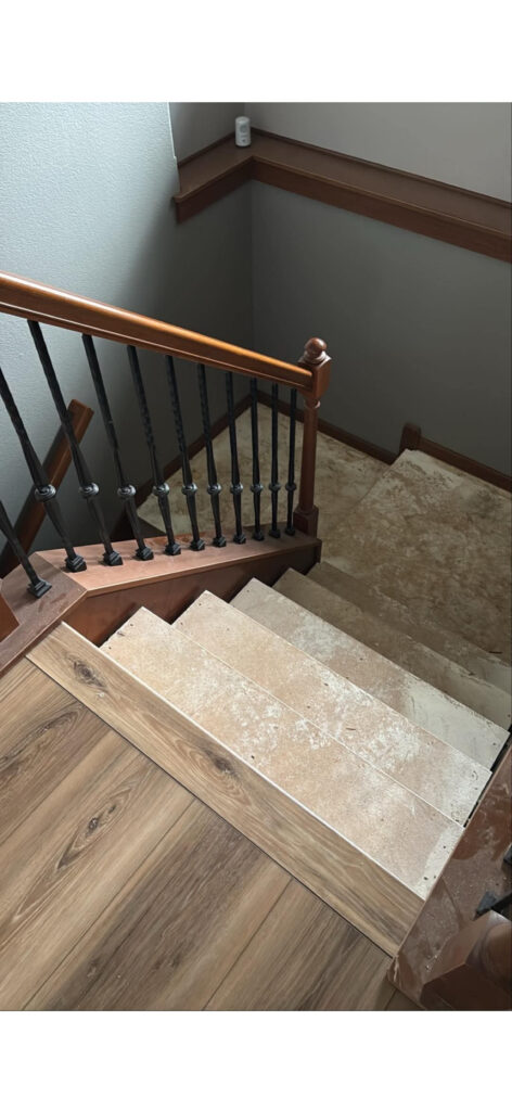 Prepared flooring work area