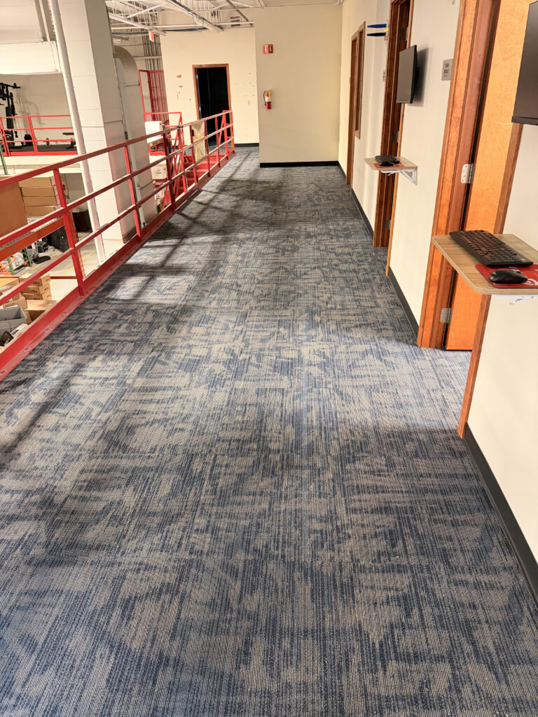 Connected floor area during installation and transition work