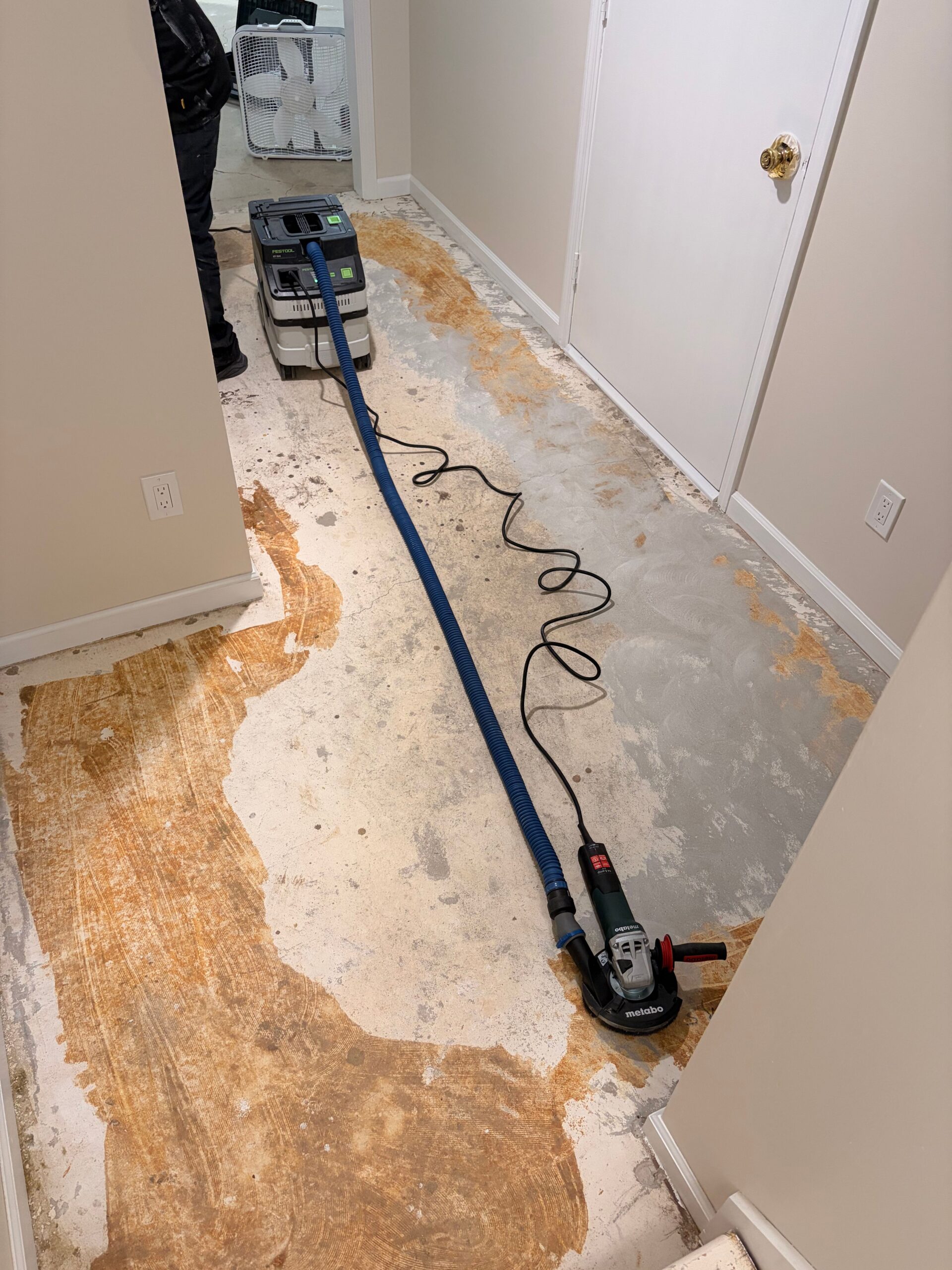 Floor removal and surface grinding