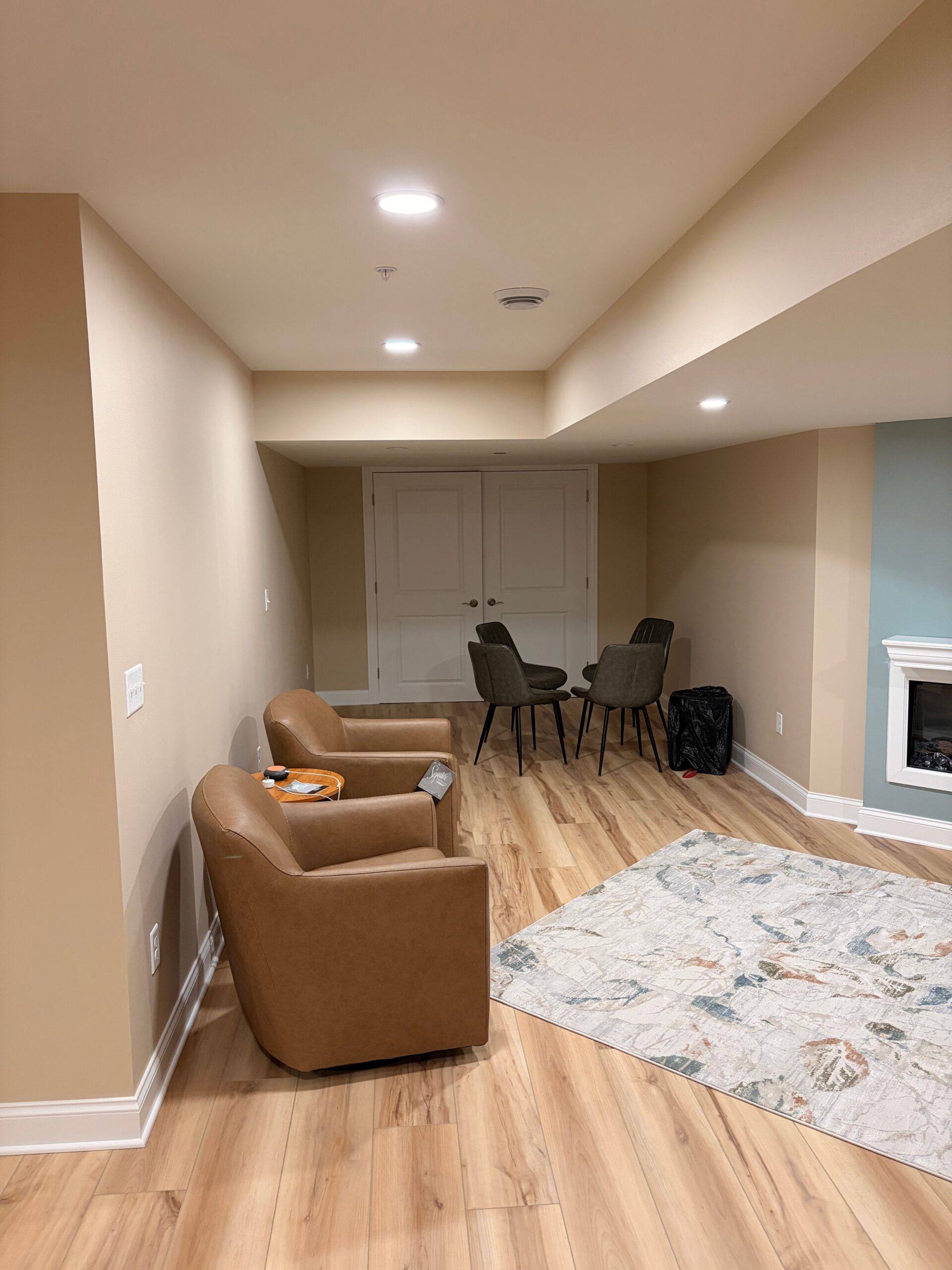 Furnished living space with LVP carried wall to wall